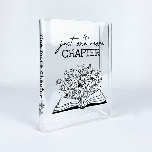 Just One More Chapter Acrylic Bookish Vase