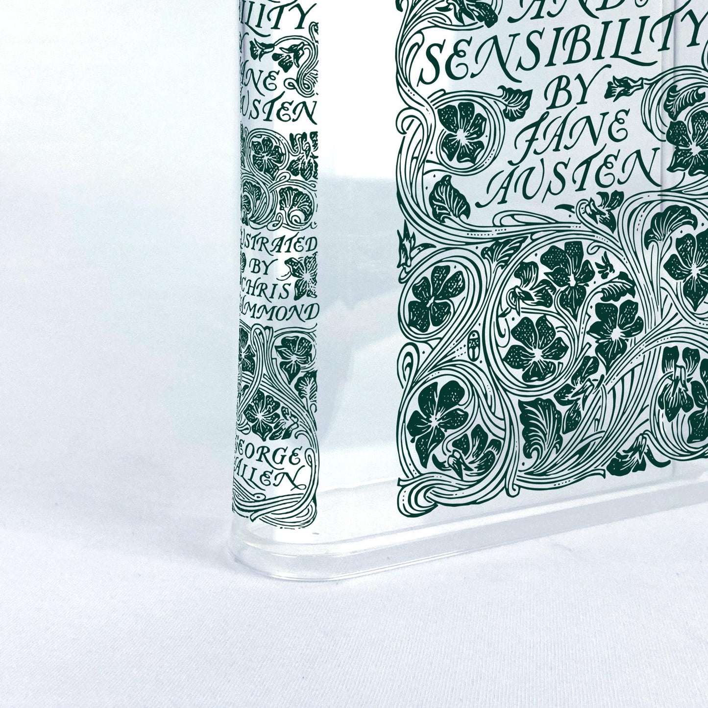 Sense and Sensibility Acrylic Bookish Vase - Bookish Vase