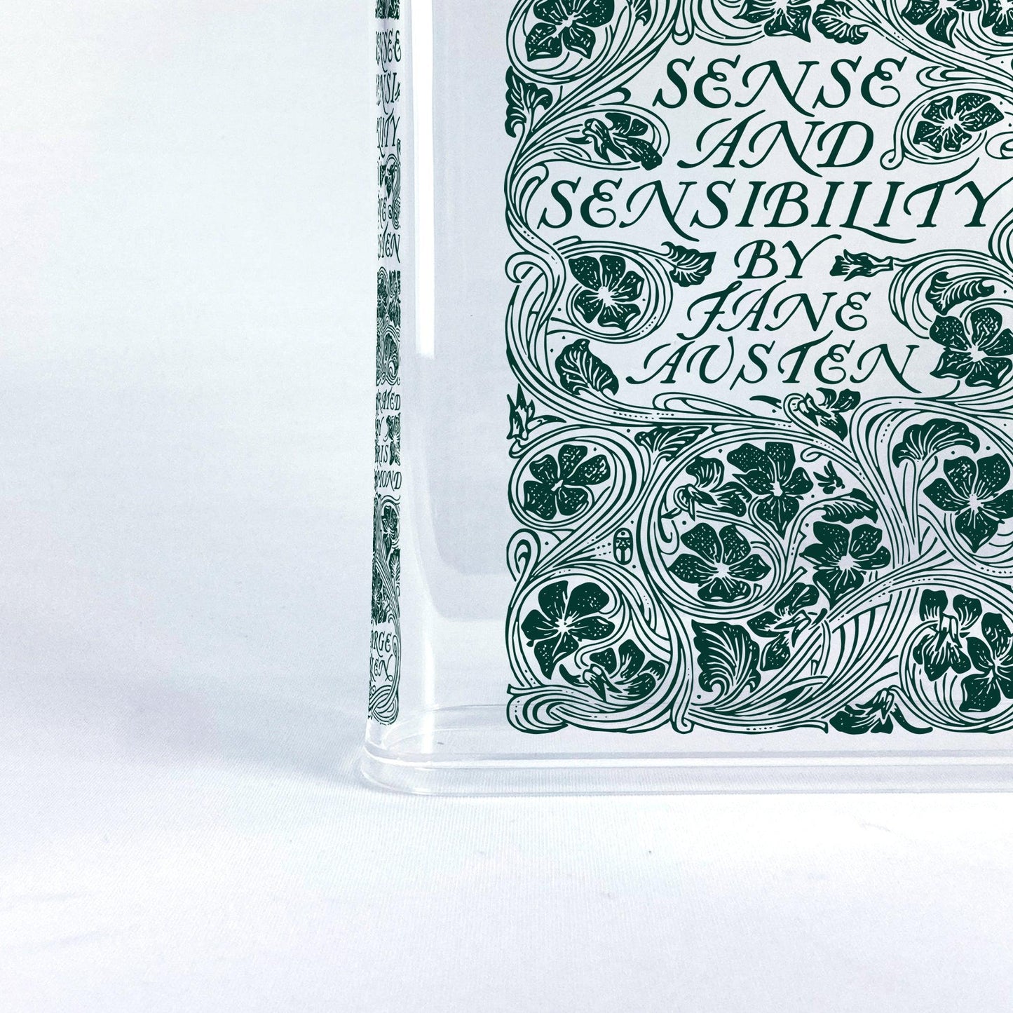 Sense and Sensibility Acrylic Bookish Vase - Bookish Vase